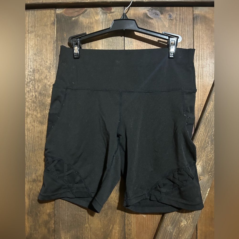 Black Biker Shorts, size M, smoke free home